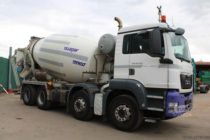 Kamion mikser za beton MAN TGS 32.400 8x4 BB STETTER 9 m³  AP ACHSE Nr: 800