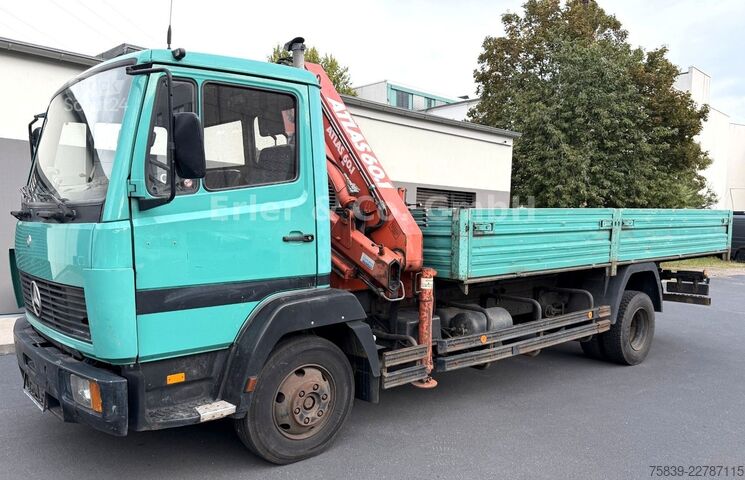 Ciężarówka z płaską platformą MERCEDES-BENZ 814, ATLAS 60.1, 4 Ausschübe, TÜV bis 06/27