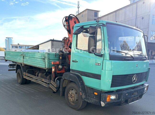 Ciężarówka z płaską platformą MERCEDES-BENZ 814, ATLAS 60.1, 4 Ausschübe, TÜV bis 06/27