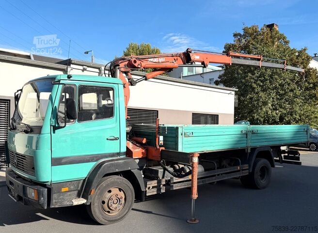 Ciężarówka z płaską platformą MERCEDES-BENZ 814, ATLAS 60.1, 4 Ausschübe, TÜV bis 06/27