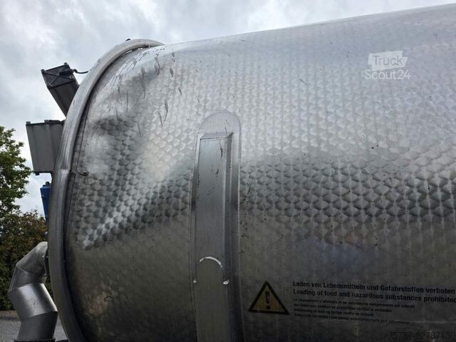 Semiremorcă cisternă D-TEC Jansky Schwarte TSA, Edelstahl, 30.000 L,Unfall