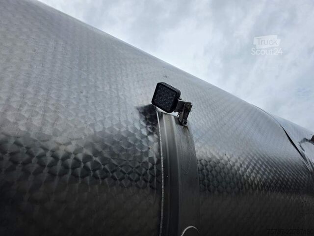 Semiremorcă cisternă D-TEC Jansky Schwarte TSA, Edelstahl, 30.000 L,Unfall