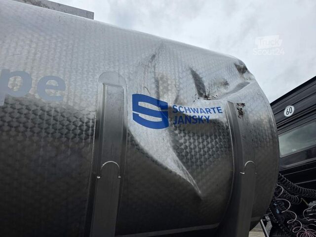 Semirremolque cisterna D-TEC Jansky Schwarte TSA, Edelstahl, 30.000 L,Unfall