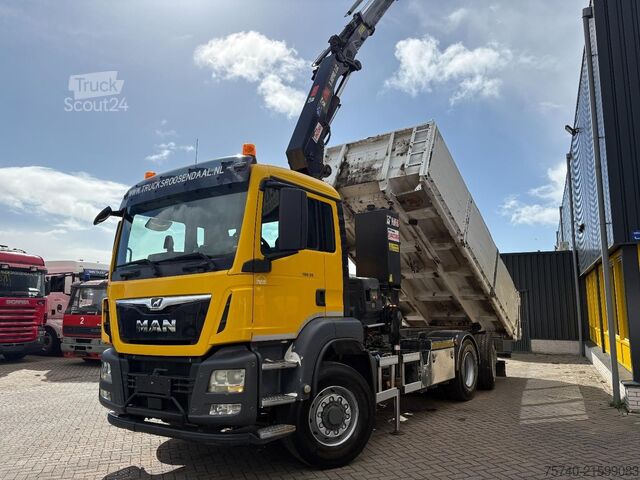 Crane MAN TGS 26.460 + HIAB 232 ES-5 + TIPPER + 6X2 STEER...