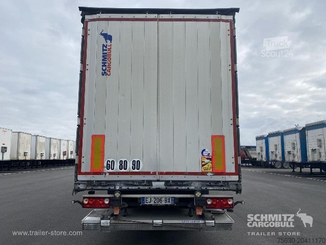 Open oplegger met zeil Schmitz Cargobull Semitrailer Curtainsider Standard Hayon
