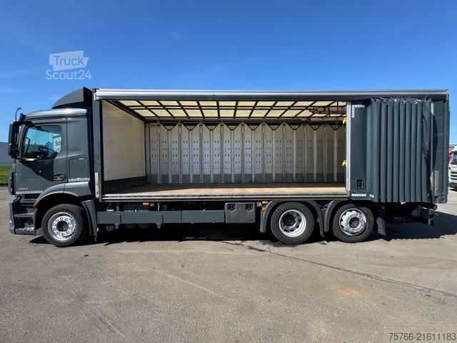 Dryckeslastbil MERCEDES-BENZ ACTROS 2532 / LBW / 2 x AHK / LENKACHSE / 18 PAL