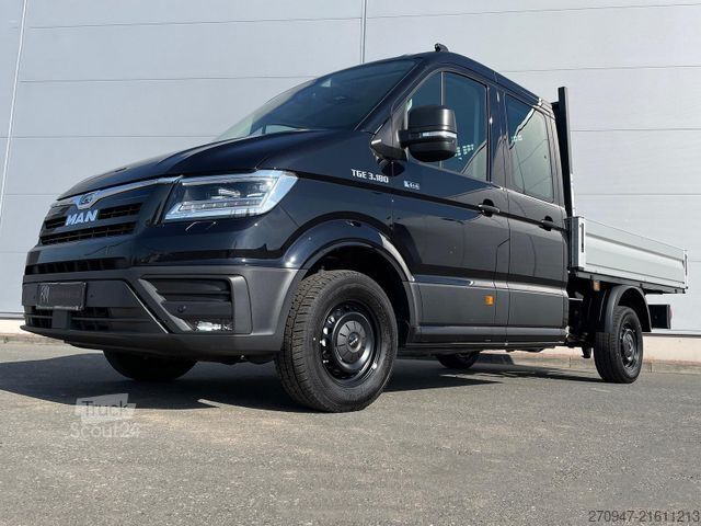 Pick-up van MAN TGE 3.180 Pritsche DOKA MR 4x4 ACC LED DIFF-SPER