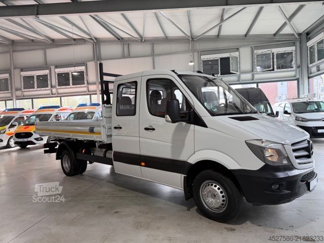 Driezijdige kipper bestelwagen MERCEDES-BENZ Sprinter II MAXI DoKa 513*MEILLER 3SEITEN KIPPER