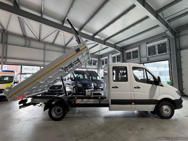 Kiepwagen bestelauto MERCEDES-BENZ Sprinter II MAXI DoKa 513*MEILLER 3SEITEN KIPPER