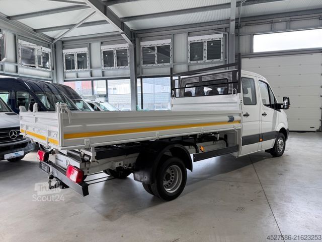 Kiepwagen bestelauto MERCEDES-BENZ Sprinter II MAXI DoKa 513*MEILLER 3SEITEN KIPPER