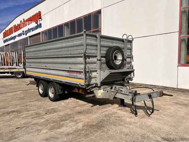 Kippanhänger Möslein TDS 13 Schwebheim  13 t Tandemkipper- Tieflader, Aufsatzbordwände