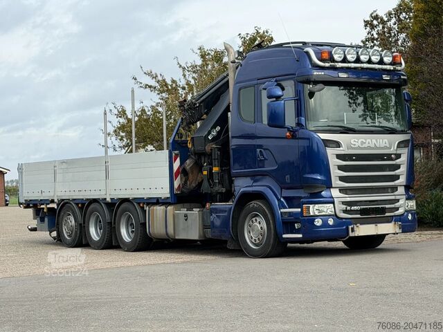 Camion-grue Scania R450 8X4 TRIPLE !!EURO6!! 50TM/JIB/!!TOP!!ROOF/...