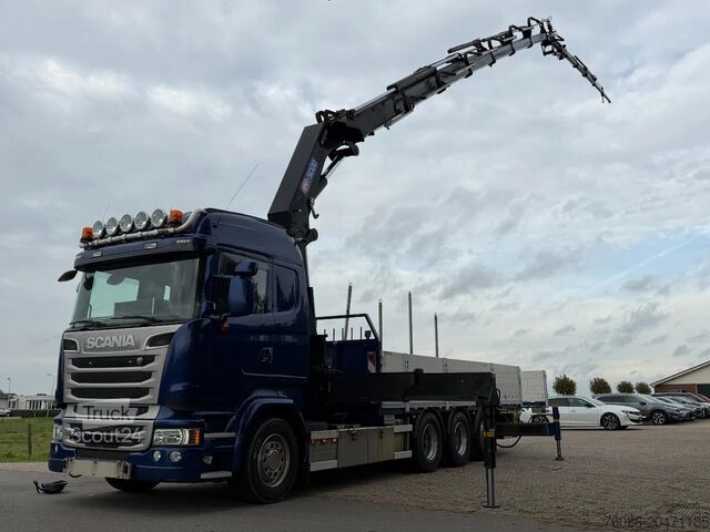 Camion-grue Scania R450 8X4 TRIPLE !!EURO6!! 50TM/JIB/!!TOP!!ROOF/...