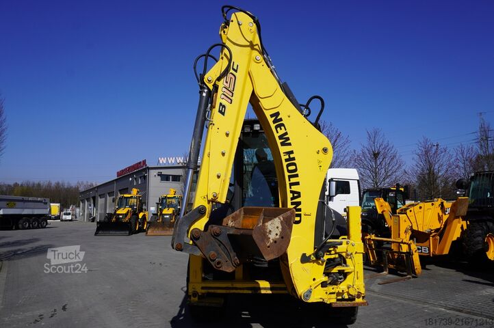 Kotró-rakodó New Holland B 115 C backhoe loader / 1000 MTH !