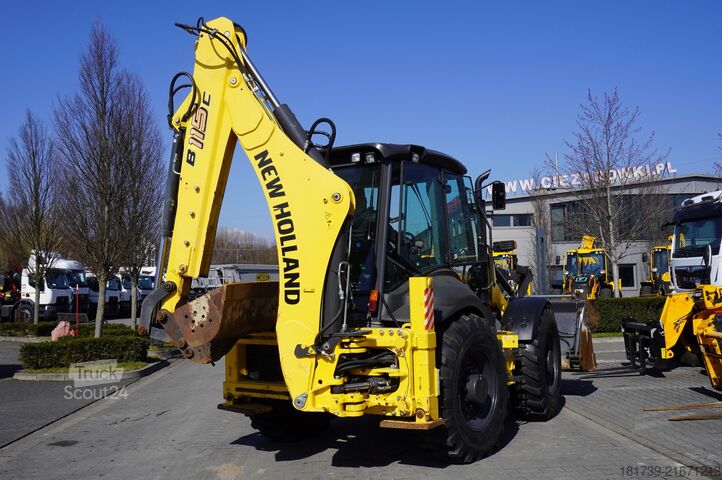 Kotró-rakodó New Holland B 115 C backhoe loader / 1000 MTH !