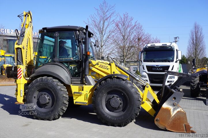 Kotró-rakodó New Holland B 115 C backhoe loader / 1000 MTH !