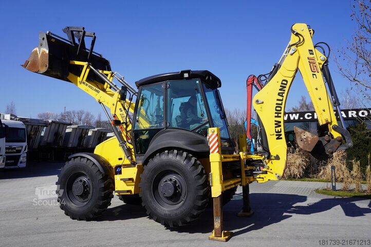 Kotró-rakodó New Holland B 115 C backhoe loader / 1000 MTH !