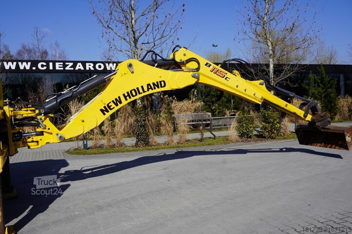 Kotró-rakodó New Holland B 115 C backhoe loader / 1000 MTH !