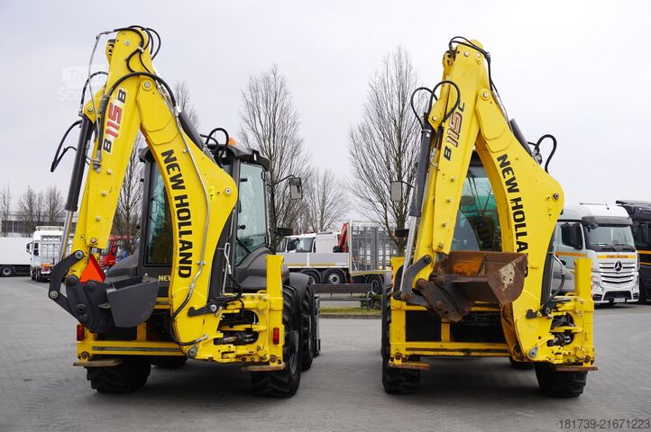Kotró-rakodógép New Holland B 115 C backhoe loader/ 1000 MTH/ 2units