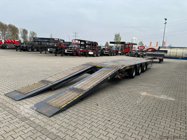 Remorque à plate-forme Kässbohrer Lowbed  / 6.00m extendable / hydraulic ramps  /...