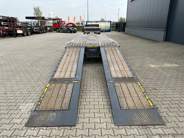 Remorque à plate-forme Kässbohrer Lowbed  / 6.00m extendable / hydraulic ramps  /...