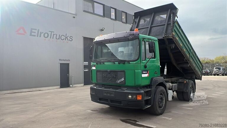 Tipper 3 côtés MAN 19.343 (FULL STEEL SUSP. / LAMES / BIG AXLE / G...