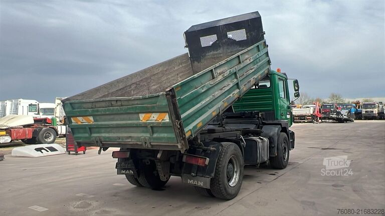 Tipper 3 côtés MAN 19.343 (FULL STEEL SUSP. / LAMES / BIG AXLE / G...