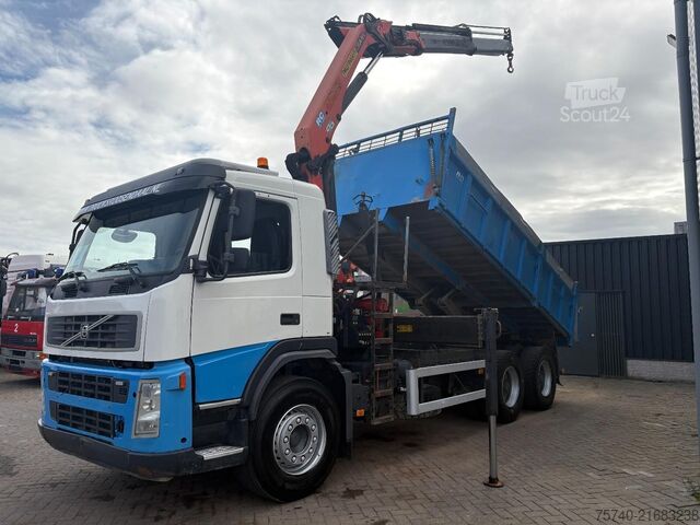 Kipper met kraan Volvo FM 440 + PALFINGER PK15002 + 6X4 + MANUAL + TIPPER