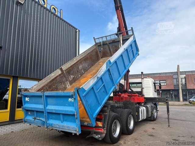 Kipper met kraan Volvo FM 440 + PALFINGER PK15002 + 6X4 + MANUAL + TIPPER