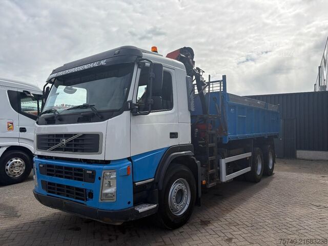 Kipper met kraan Volvo FM 440 + PALFINGER PK15002 + 6X4 + MANUAL + TIPPER