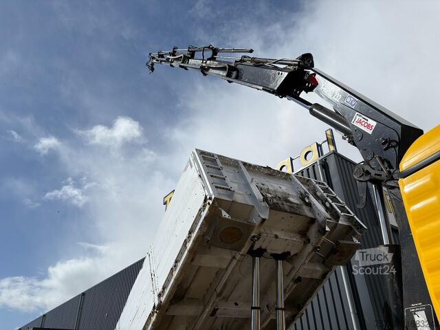 Tipper avec grue MAN TGS 26.460 + HIAB 232 ES-5 + TIPPER + 6X2 STEER...
