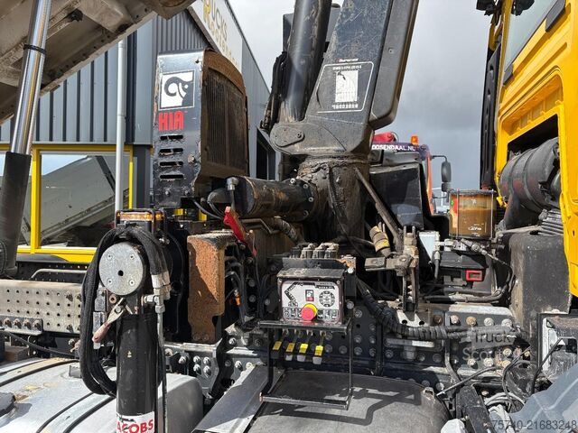 Tipper avec grue MAN TGS 26.460 + HIAB 232 ES-5 + TIPPER + 6X2 STEER...