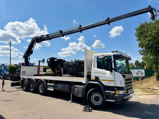 Φορτηγό γερανού Scania P410 8x4 TRIDEM + CRANE HIAB 244 EP-4 HIDUO - R...