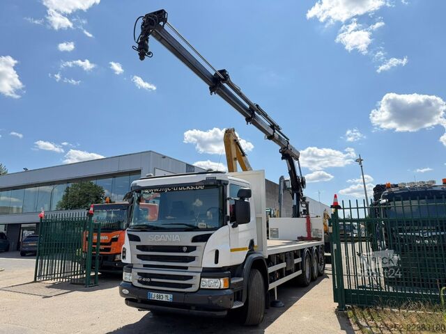 Φορτηγό γερανού Scania P410 8x4 TRIDEM + CRANE HIAB 244 EP-4 HIDUO - R...