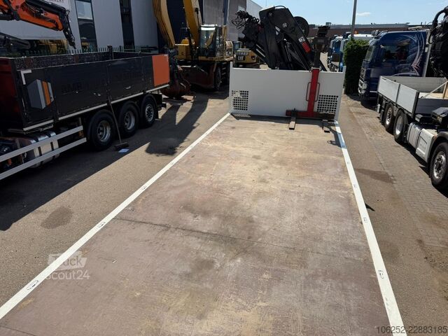 Krovimo platforma Scania P410 8x4 PRITSCHE + KRAN HIAB 244 EP-4 HIDUO - ...