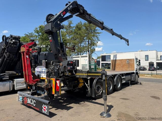 Krovimo platforma Scania P410 8x4 PRITSCHE + KRAN HIAB 244 EP-4 HIDUO - ...