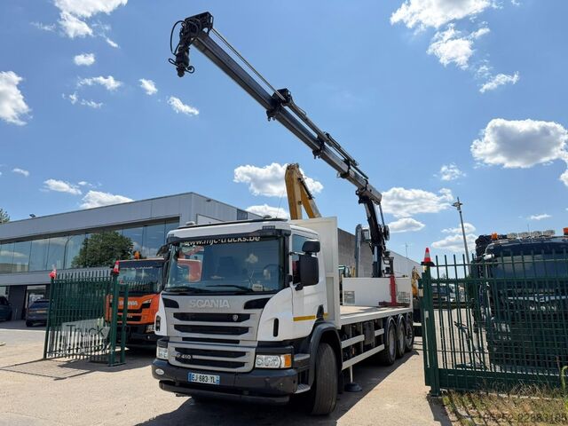 Krovimo platforma Scania P410 8x4 PRITSCHE + KRAN HIAB 244 EP-4 HIDUO - ...