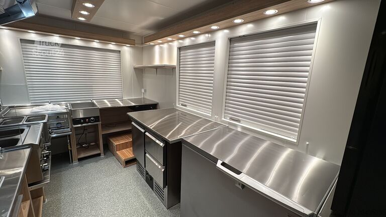 Prodejní přívěs Grillwagen, Imbissanhänger, Foodtruck, Grill, hamburger