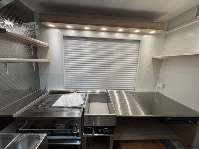 Pārdošanas piekabe Grillwagen, Imbissanhänger, Foodtruck, Grill, hamburger