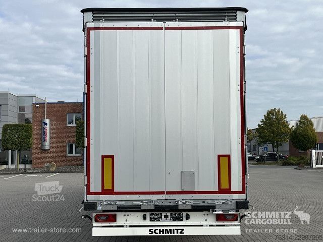 Atvira puspriekabė su tentu Schmitz Cargobull Curtainsider Mega Getränke