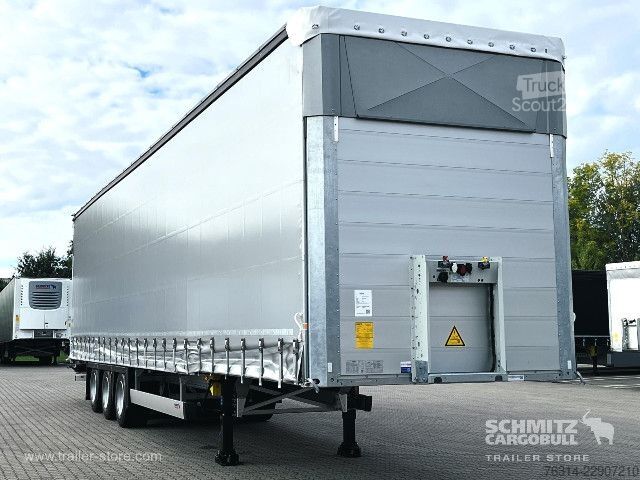 Atvira puspriekabė su tentu Schmitz Cargobull Curtainsider Mega Getränke