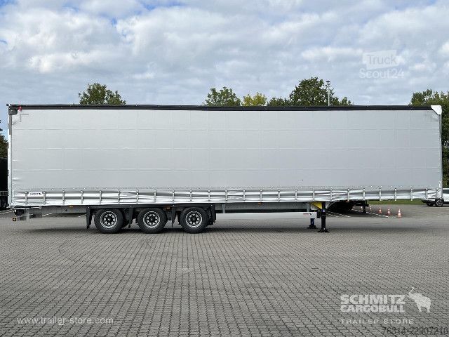 Atvira puspriekabė su tentu Schmitz Cargobull Curtainsider Mega Getränke