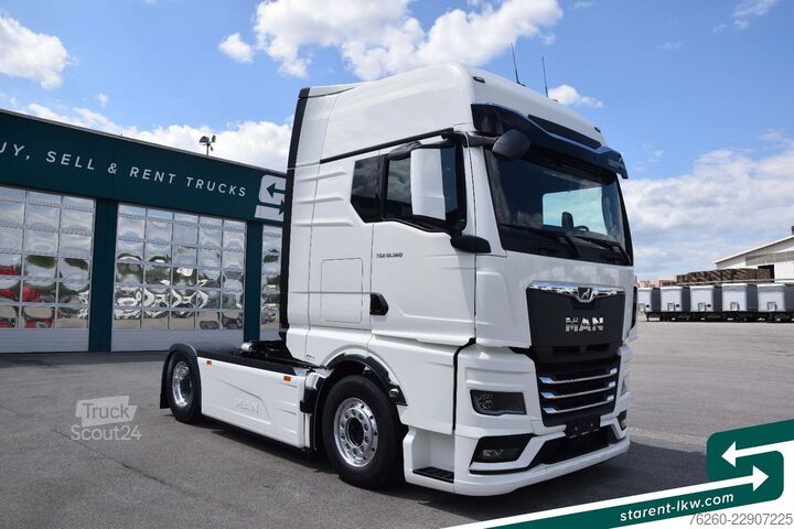 Standartinis vilkikas MAN TGX 18.560 LL Retarder Standklima Vollluft MIETE