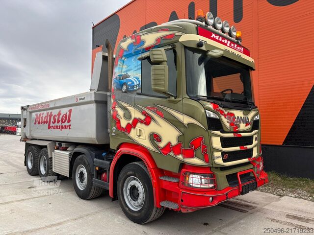 Kipper Scania R 520 8x4 RETARDER / FULL STEEL / BOX L=5565 mm