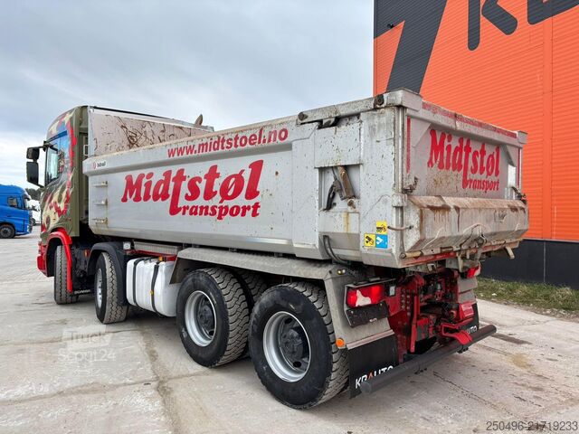 Kipper Scania R 520 8x4 RETARDER / FULL STEEL / BOX L=5565 mm