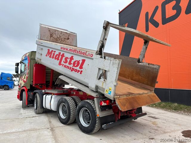 Kipper Scania R 520 8x4 RETARDER / FULL STEEL / BOX L=5565 mm