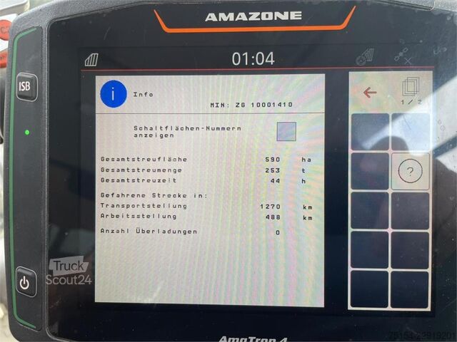 Gübre serpme makinesi Amazone ZG-TS7501 ProfisPro