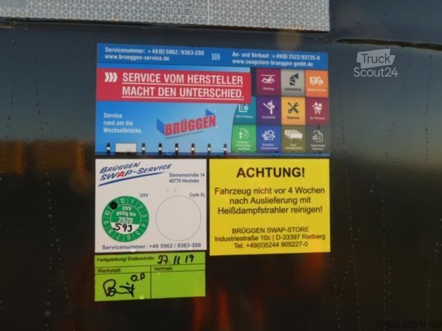 Udskiftelig karrosseritrailer KRONE Wechselkoffer Alu.- Rolltor