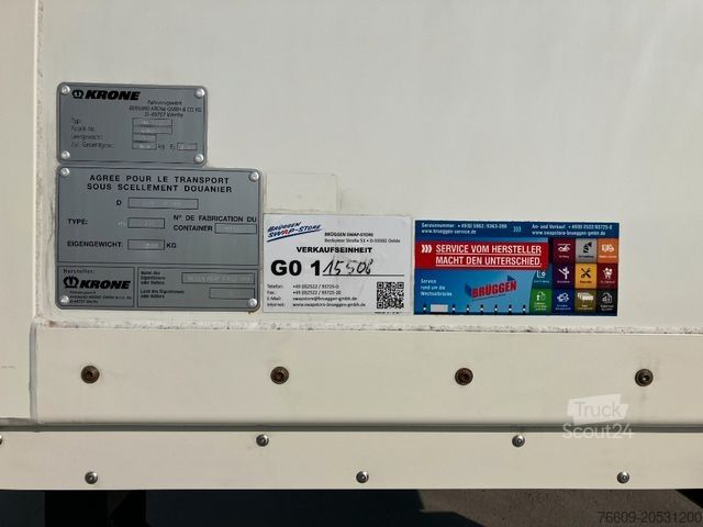Remolque con caja móvil KRONE Wechselbrücke Kühlaufbau