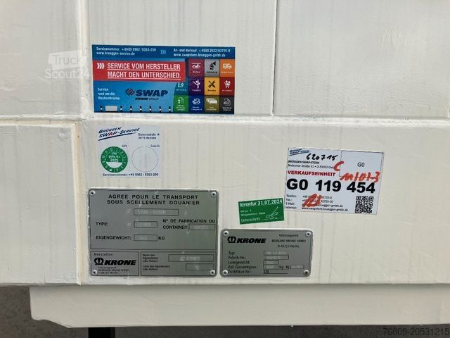 Naczepa wymienna KRONE Wechselbrücke Koffer